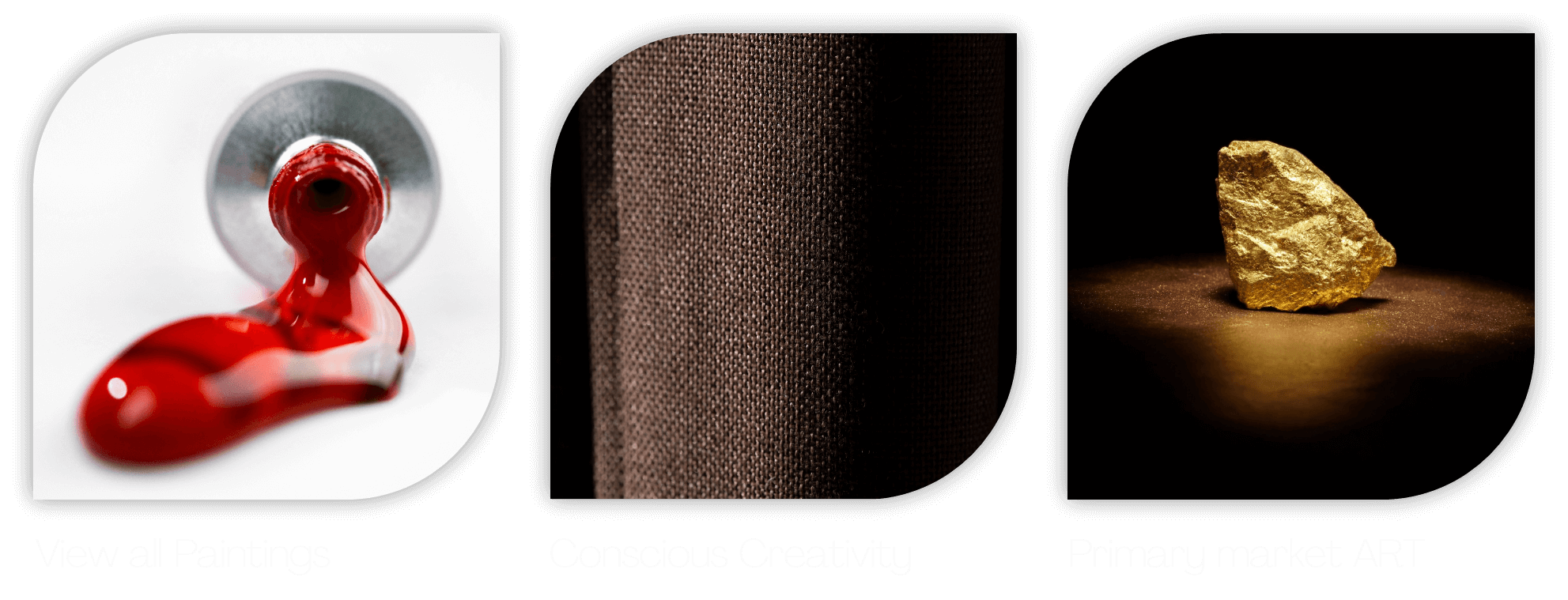 Pure Gold leaf ART Gallery - view all paintings - tablet