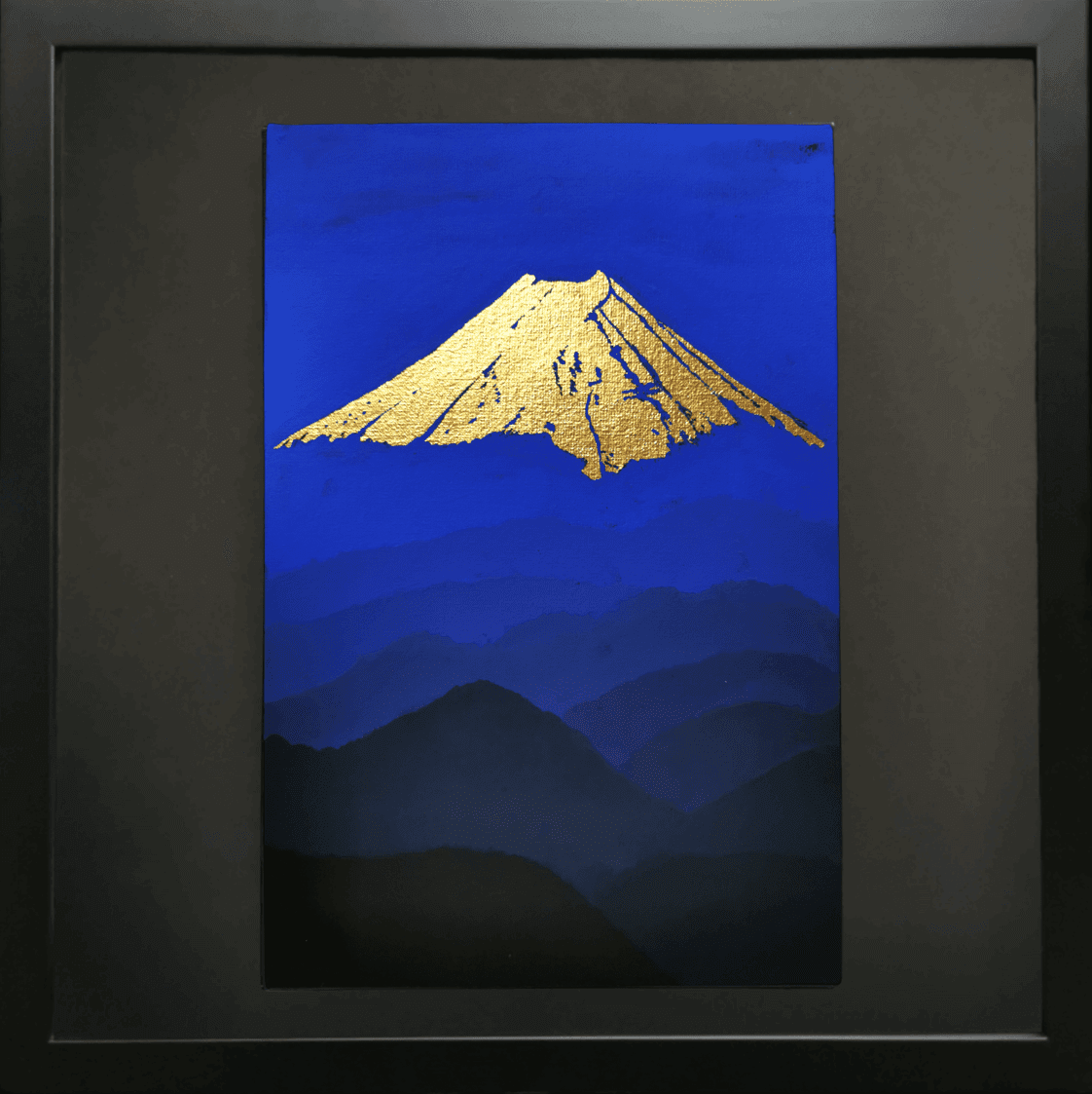 Peerless Gold leaf abstract painting - framed artwork 2