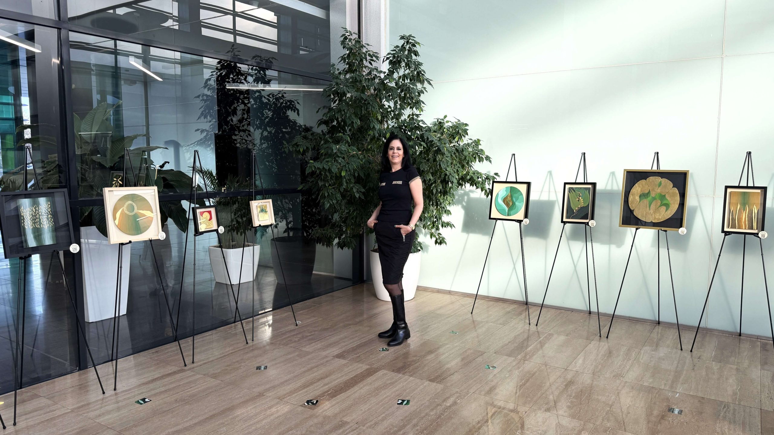 Cristina Staicut - Pure Gold leaf ART Exhibition, Garden of Venus, Chapter 2, Atrium House, Bucharest, Romania