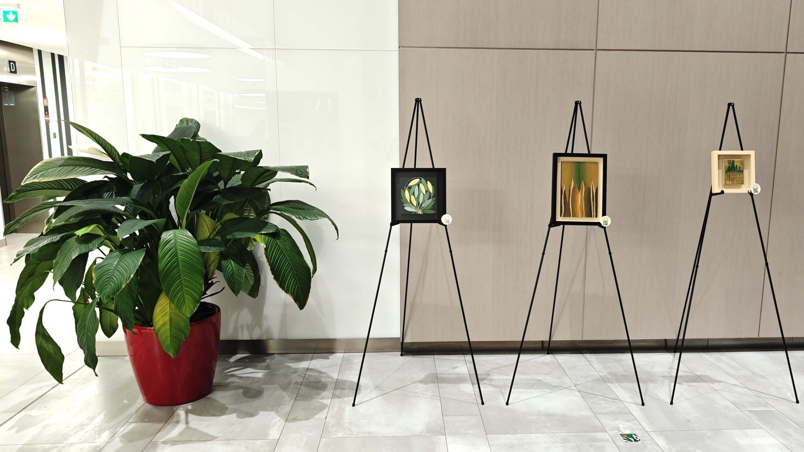 Pure Gold leaf painting exhibition, part of an installation - Garden of Venus Art Exhibition - Chapter I