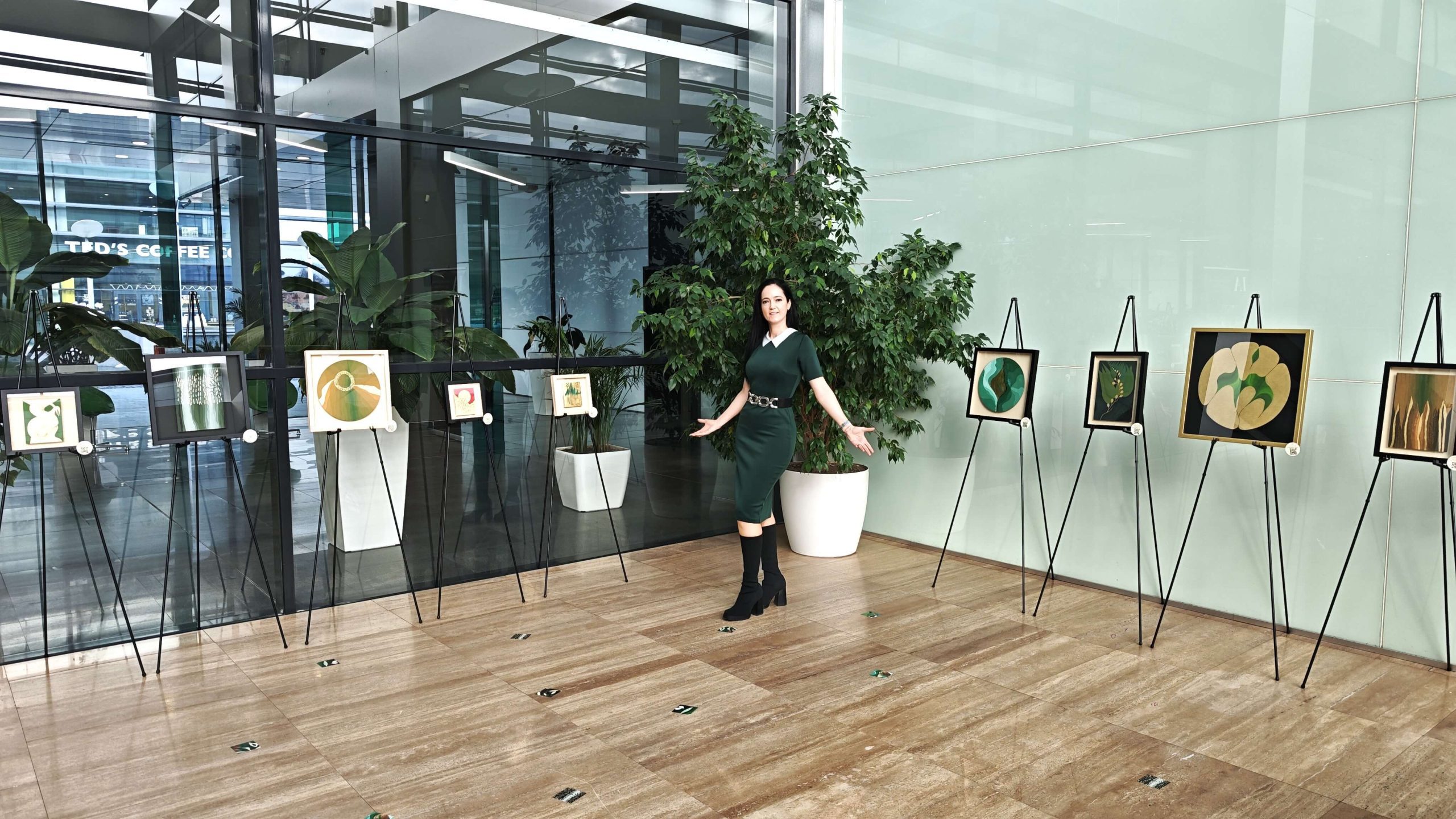 Magda Staicut - Pure Gold leaf ART Exhibition, Garden of Venus, Chapter 2, Atrium House, Bucharest, Romania