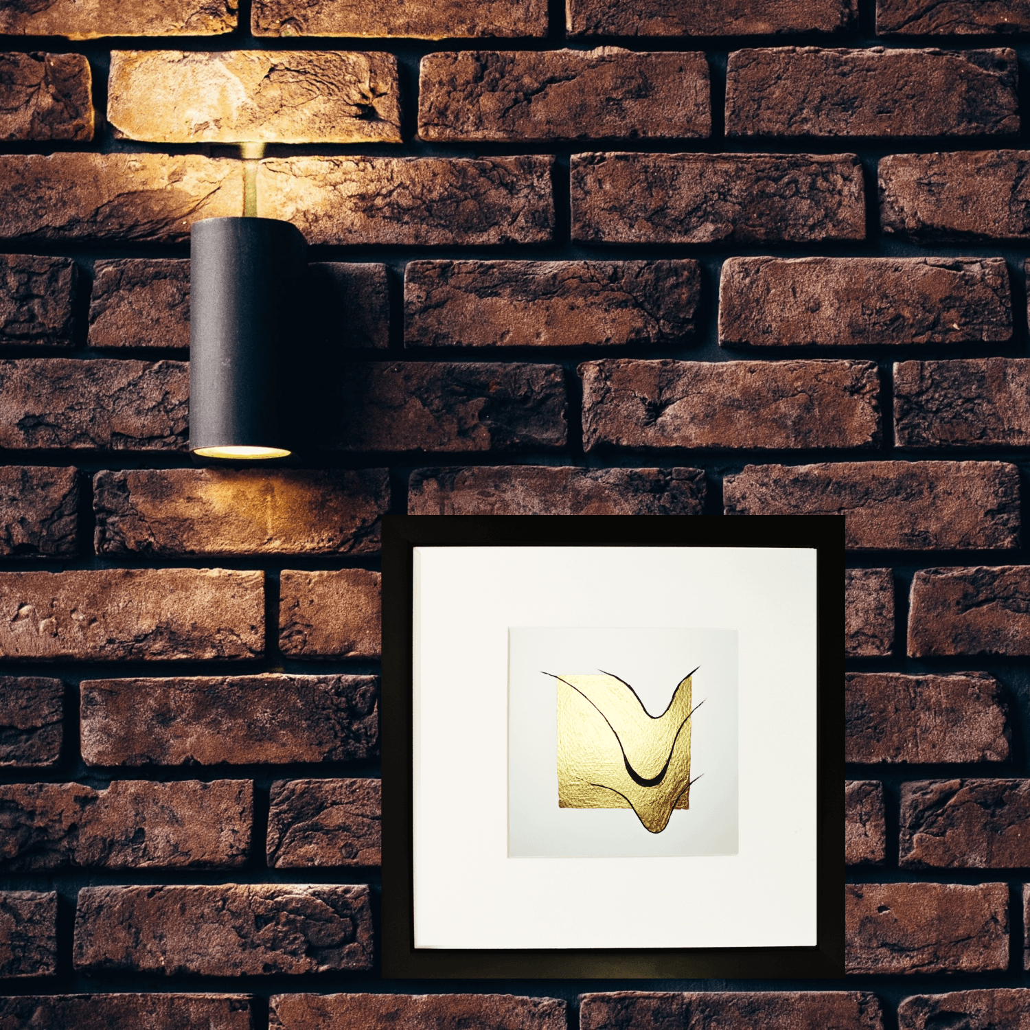 Murmur Gold leaf Abstract painting - Interior design 2