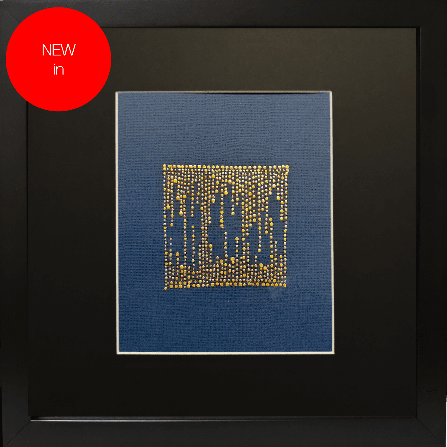 Veil of Us Gold leaf abstract painting - framed artwork - NEW In